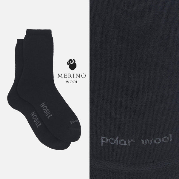 Polar Wool – Short Outdoor Socks in Merino Wool with Thermal Cushion