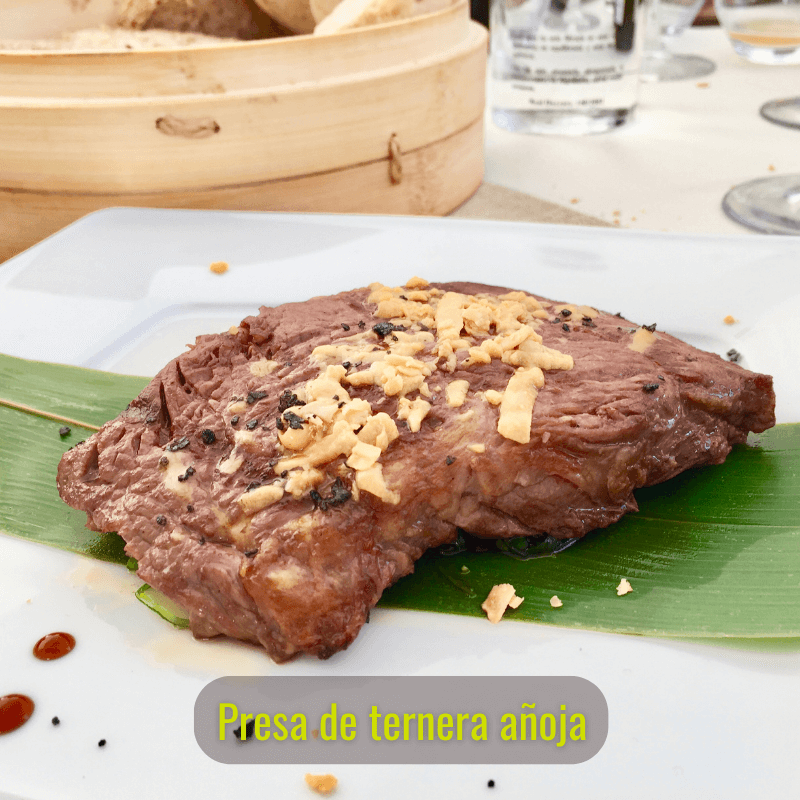 3 Presas de Ternera, jugoso corte. 600 g aprox