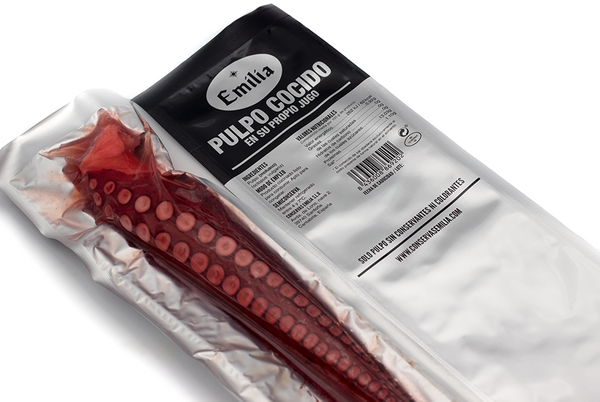 Octopus cooked in its own juice