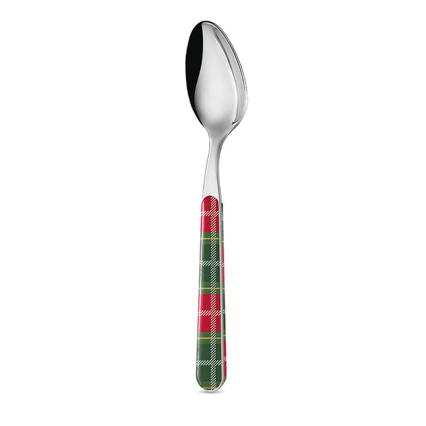 6 Coffee Spoons - Red Green Tartan BD14276