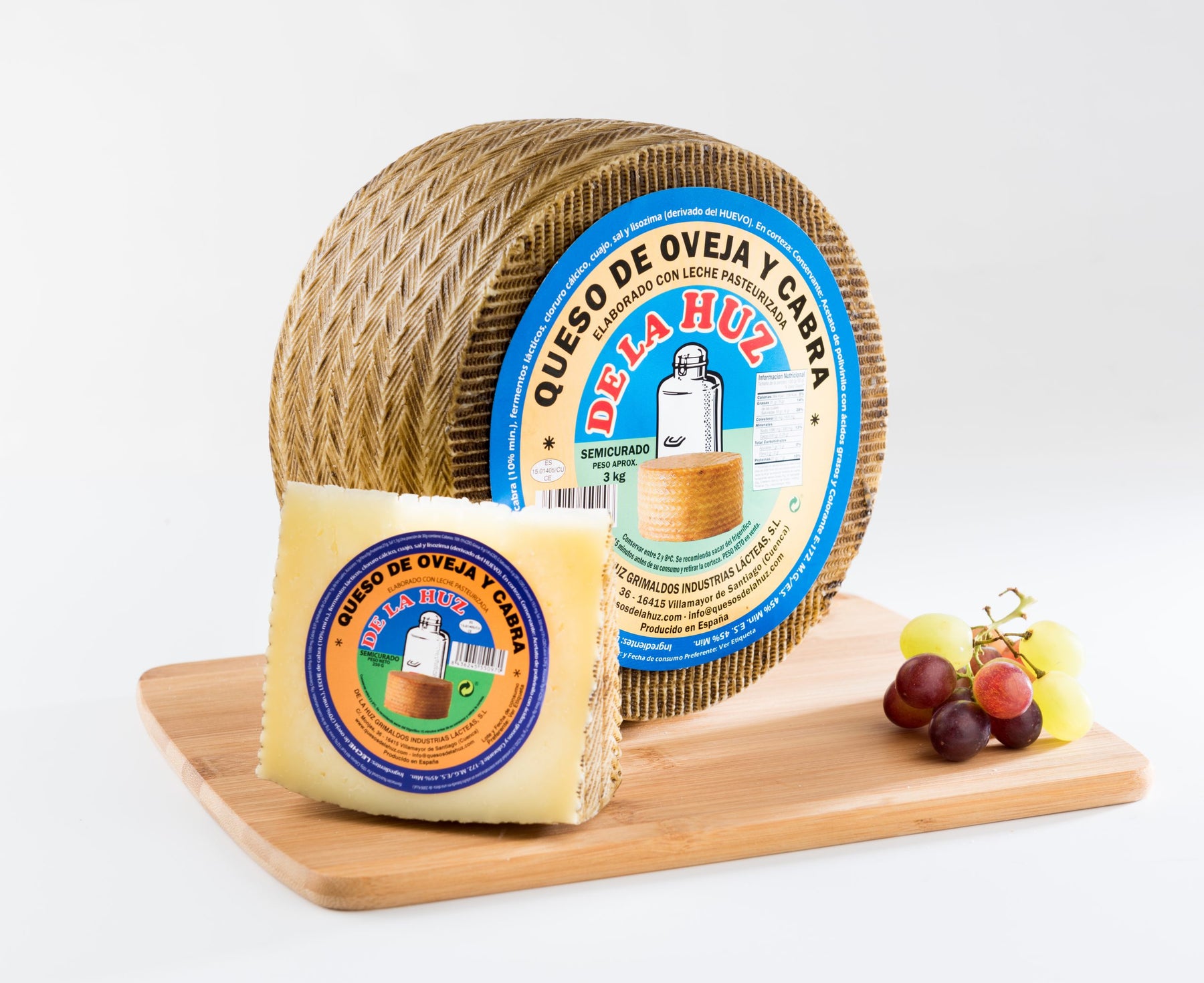 Semi-Cured Sheep-Goat Cheese (1Kg - 2Kg - 3Kg) - Queso De La Huz