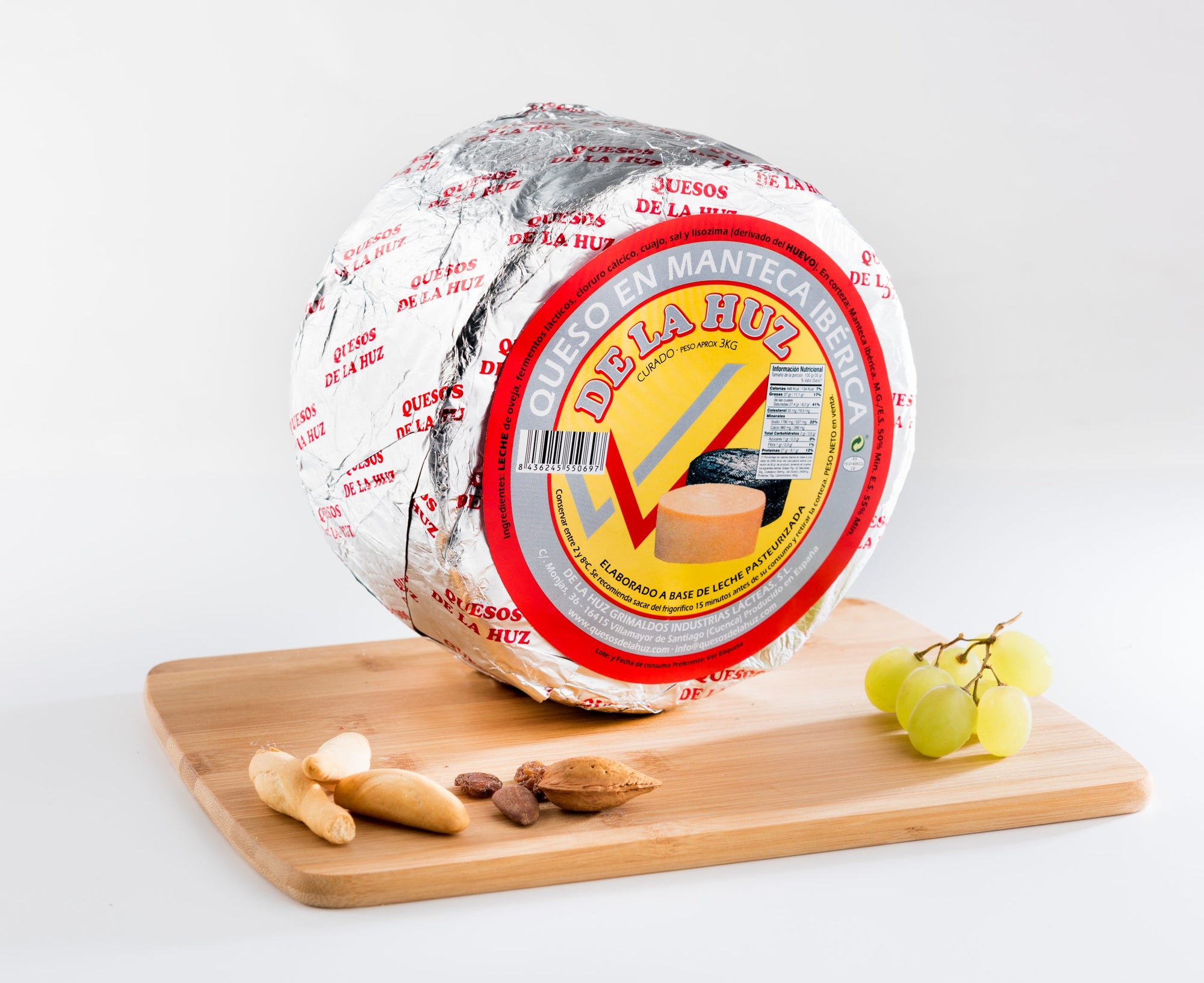 Cured in Lard (1Kg - 2Kg - 3Kg) - Pasteurized Milk - Cheese from La Huz