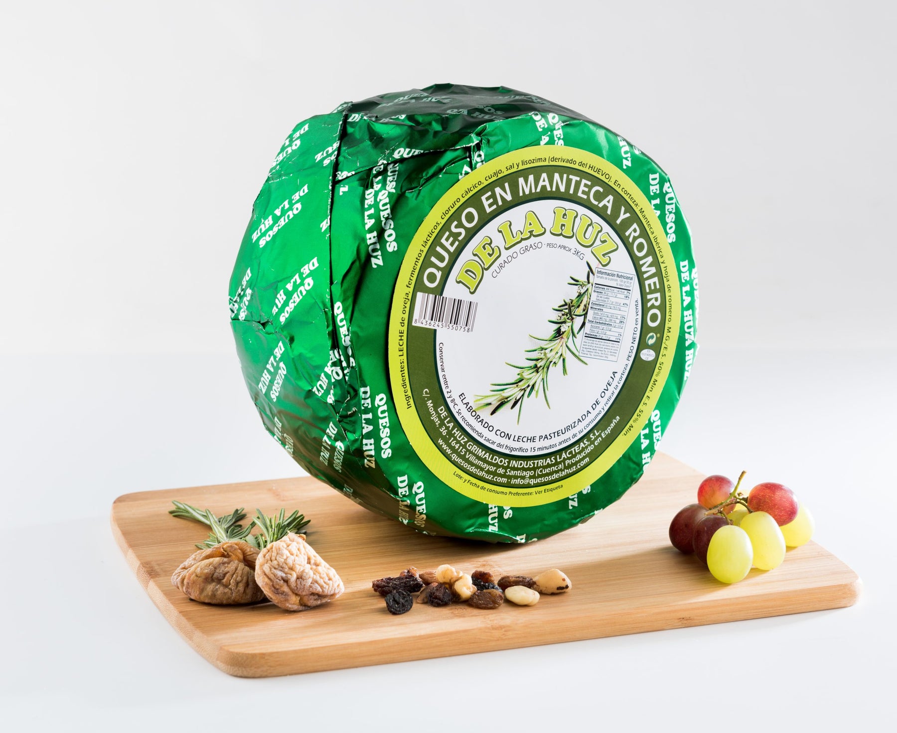 With Rosemary (1Kg - 2Kg - 3Kg) - Pasteurized Milk - Cheese from La Huz