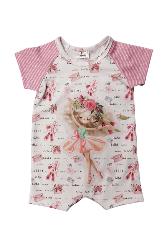 Short Sleeve Romper - Ballerina