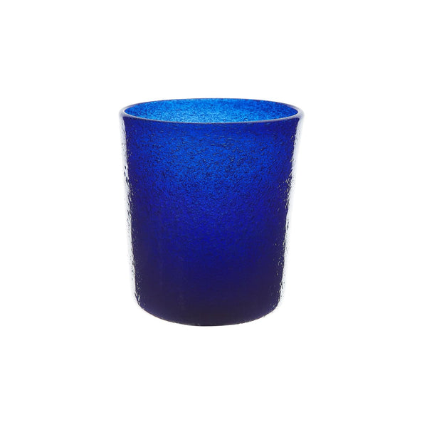 DOF Memento Original Blue V. - Double Old Fashioned Glass with Bubbles