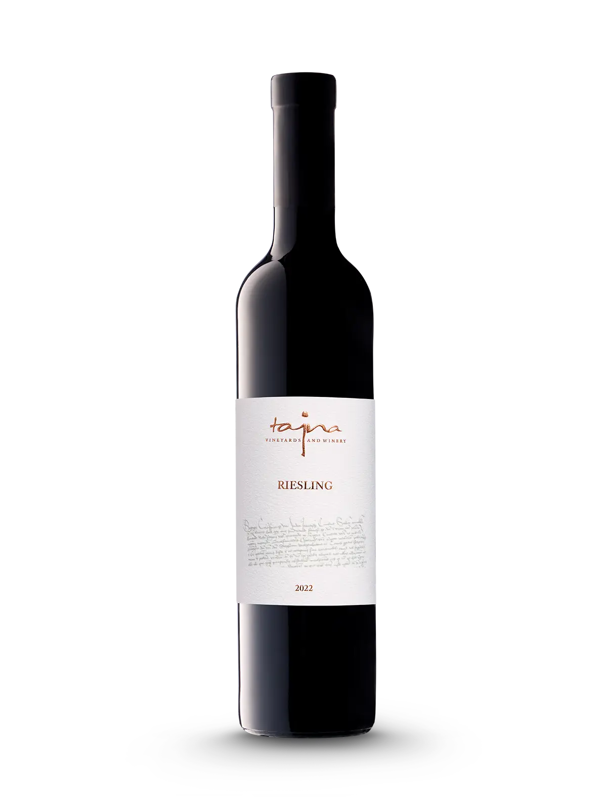 Riesling SUNSET 2022, sladké víno, Rizling rýnsky, TAJNA, ekologické vinohrady, Víno zo Slovenska