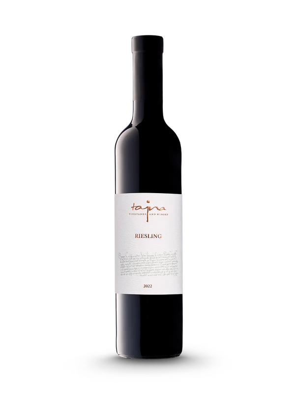 Riesling SUNSET 2022, sladké víno, Rizling rýnsky, TAJNA, ekologické vinohrady, Víno zo Slovenska