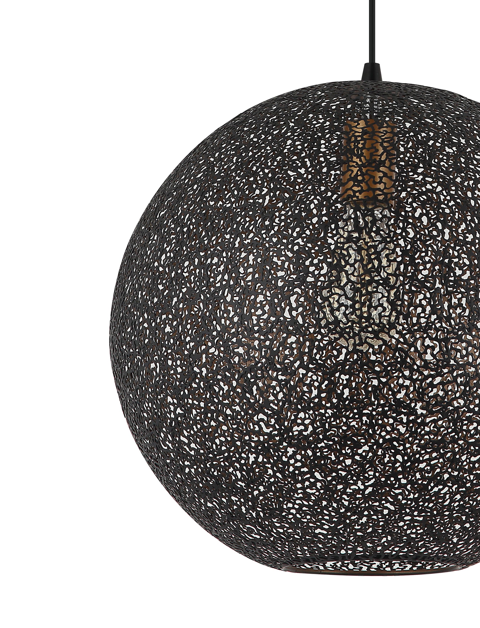 Moderne Chericoni Rolo hanglamp, zwart design, Ø40 cm, met E27 fitting, een elegante toevoeging voor elke kamer.