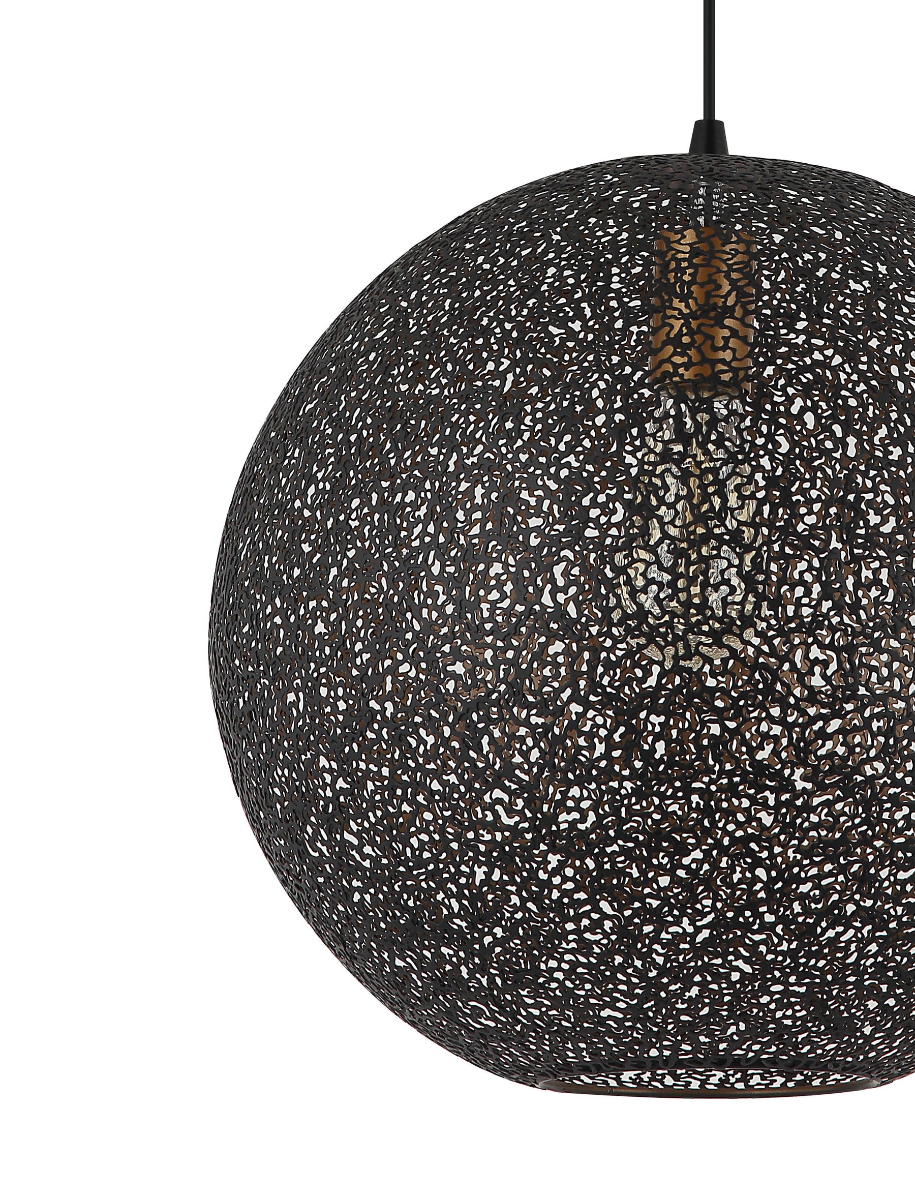 Moderne Chericoni Rolo hanglamp, zwart design, Ø40 cm, met E27 fitting, een elegante toevoeging voor elke kamer.