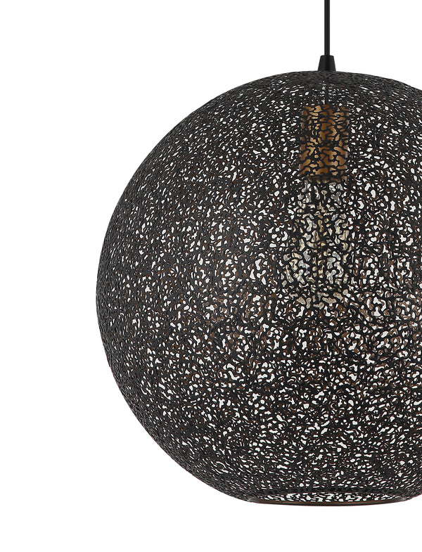 Moderne Chericoni Rolo hanglamp, zwart design, Ø40 cm, met E27 fitting, een elegante toevoeging voor elke kamer.