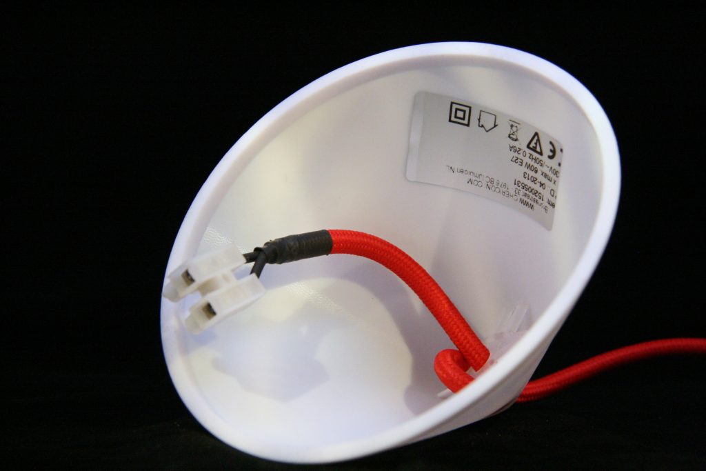 Chericoni Corda Pendant Lamp - Ironing Cord - White, Red