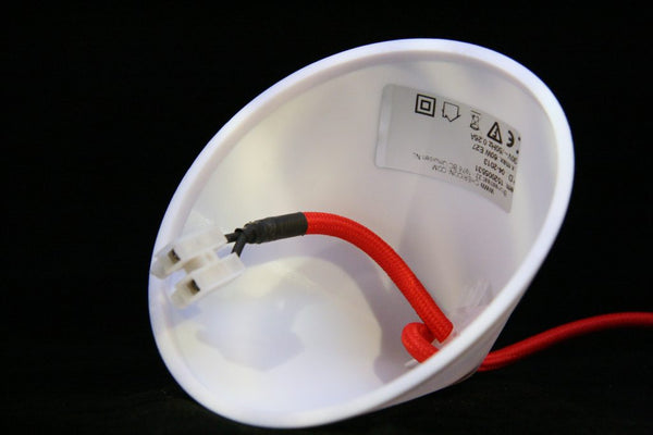 Chericoni Corda Pendant Lamp - Ironing Cord - White, Red