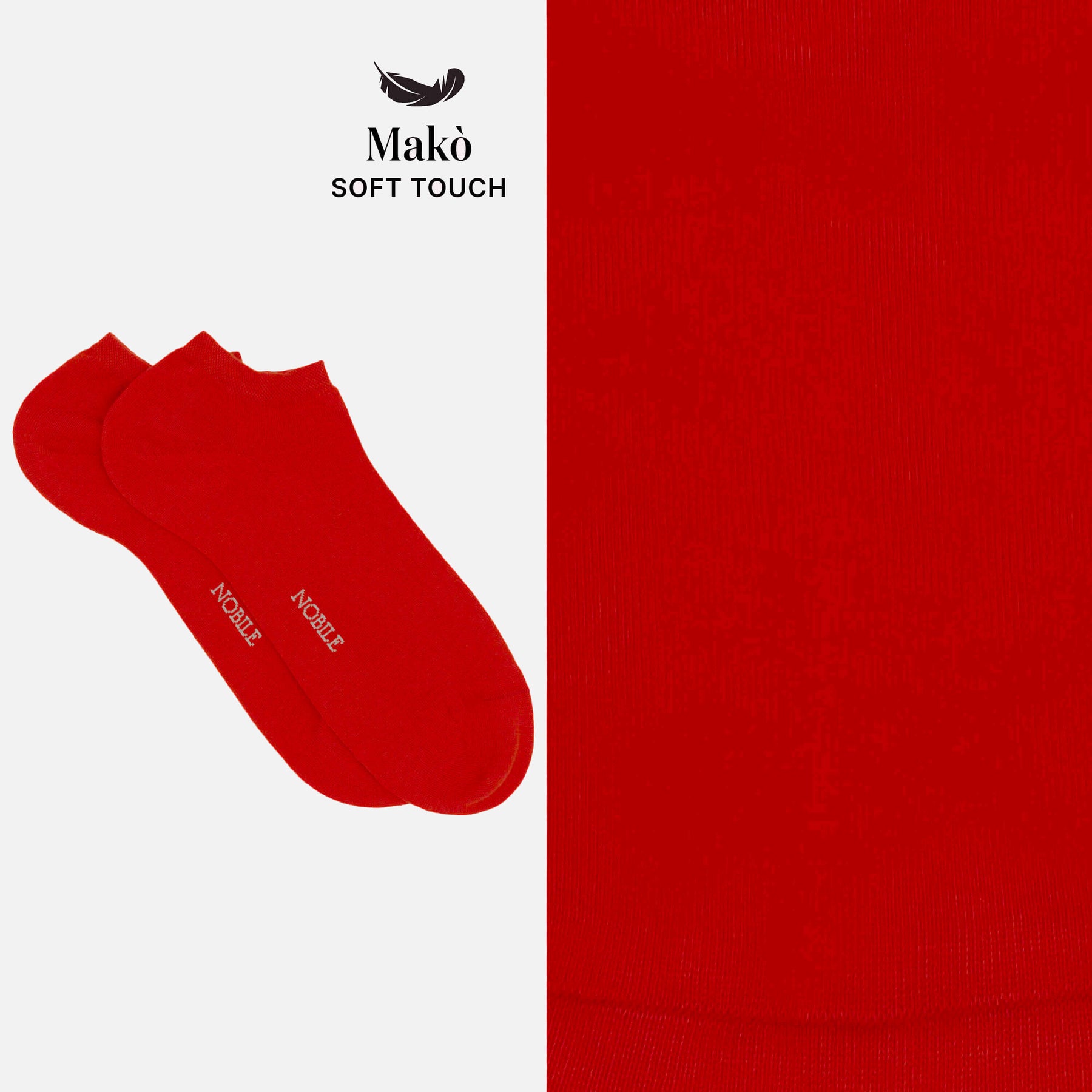 Ankle socks in soft Makò cotton - Solid color