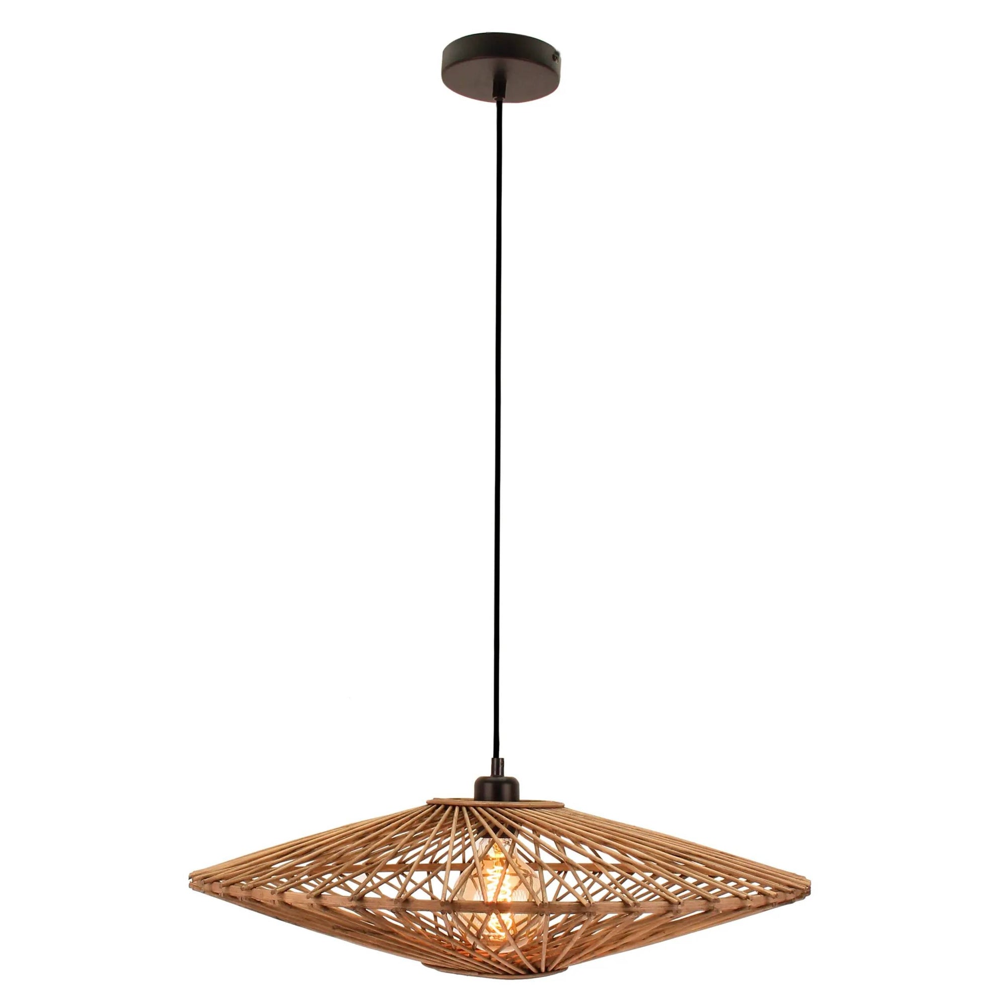 Natuurlijke Chericoni Nature Capello hanglamp, 1 lichtpunt, Ø60 cm, ideaal voor sfeervolle verlichting.