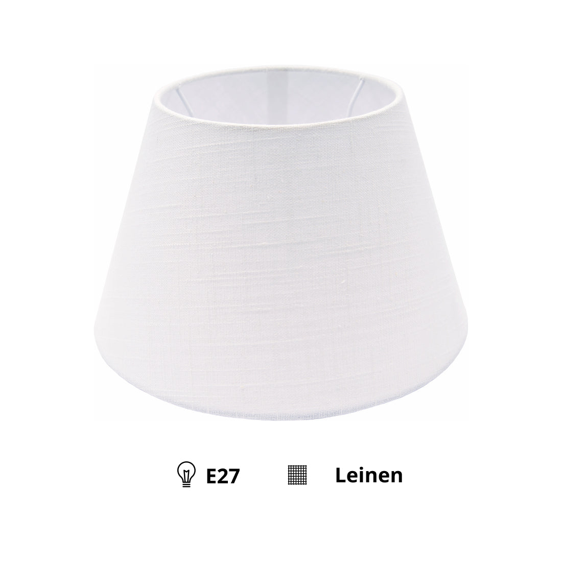 Various Lampshade Top Round – Linen - Natural – Ø 25, 40 or 50 cm