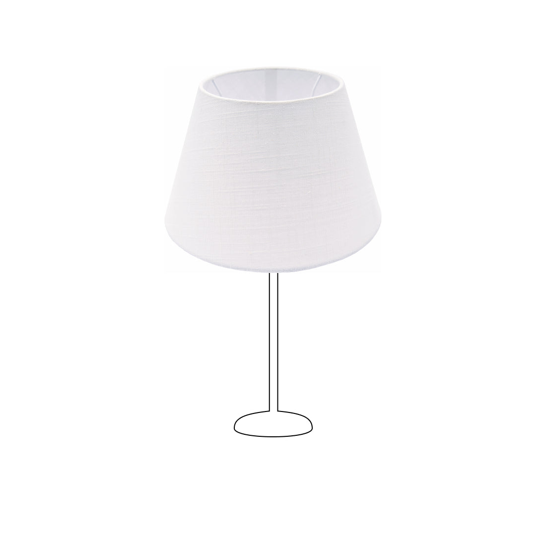 Various Lampshade Top Round – Linen - Natural – Ø 25, 40 or 50 cm