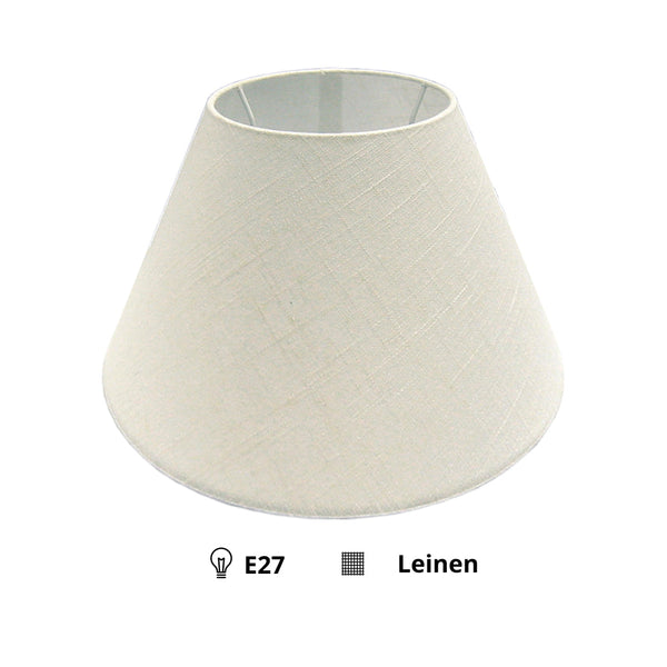 Various Lampshade Top Round – Linen - Natural – Ø 25, 40 or 50 cm