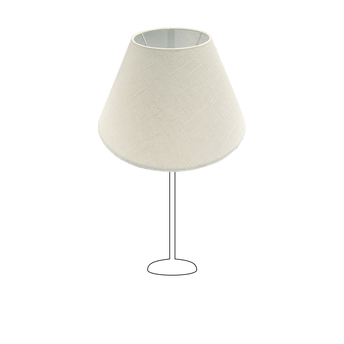 Various Lampshade Top Round – Linen - Natural – Ø 25, 40 or 50 cm