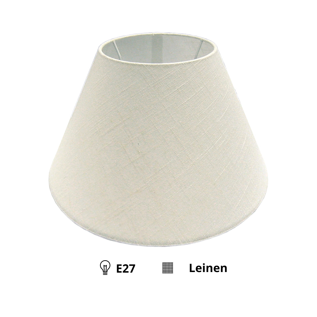 Various Lampshade Top Round – Linen - Natural – Ø 25, 40 or 50 cm