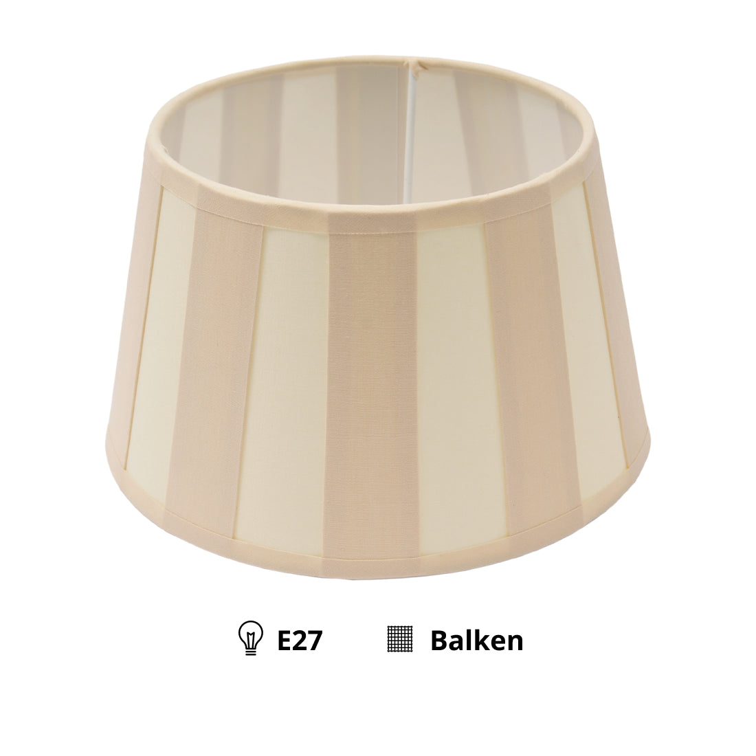 Various Drum Shade Round - Cream - Beam – Ø20 or 25 cm – Chintz