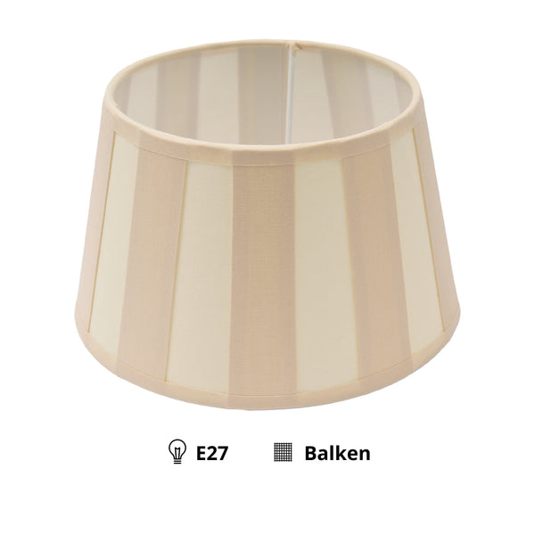 Various Drum Shade Round - Cream - Beam – Ø20 or 25 cm – Chintz