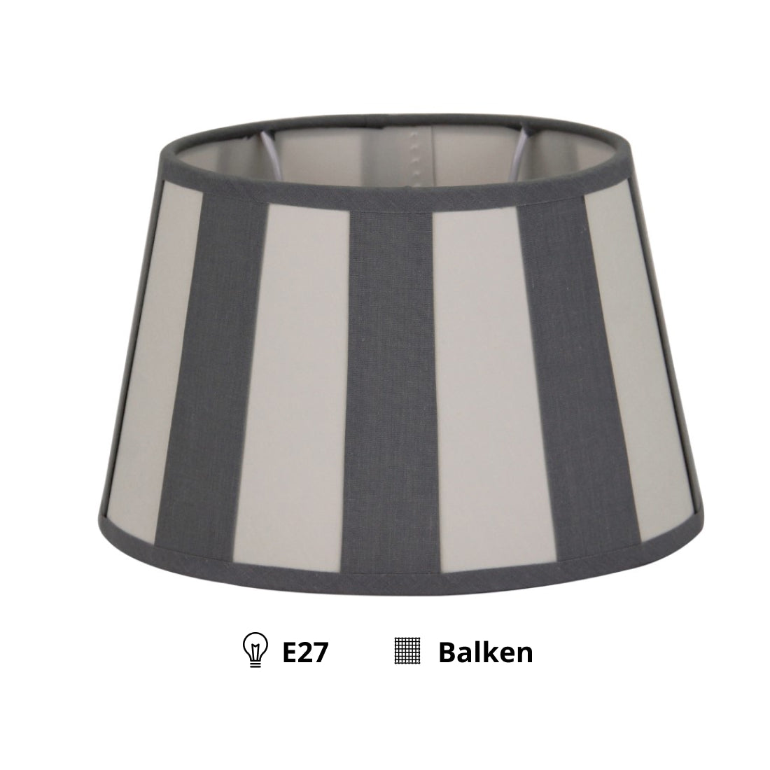 Various Drum Shade Round - Gray - Beam - Ø20 cm - Chintz