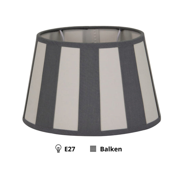 Various Drum Shade Round - Gray - Beam - Ø20 cm - Chintz