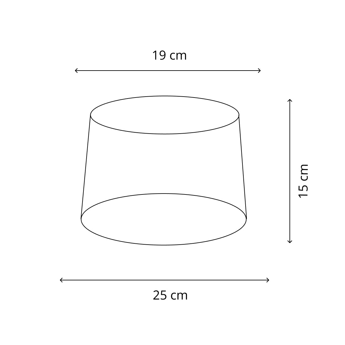 Various Drum Shade Round - Gray - Beam - Ø20 cm - Chintz