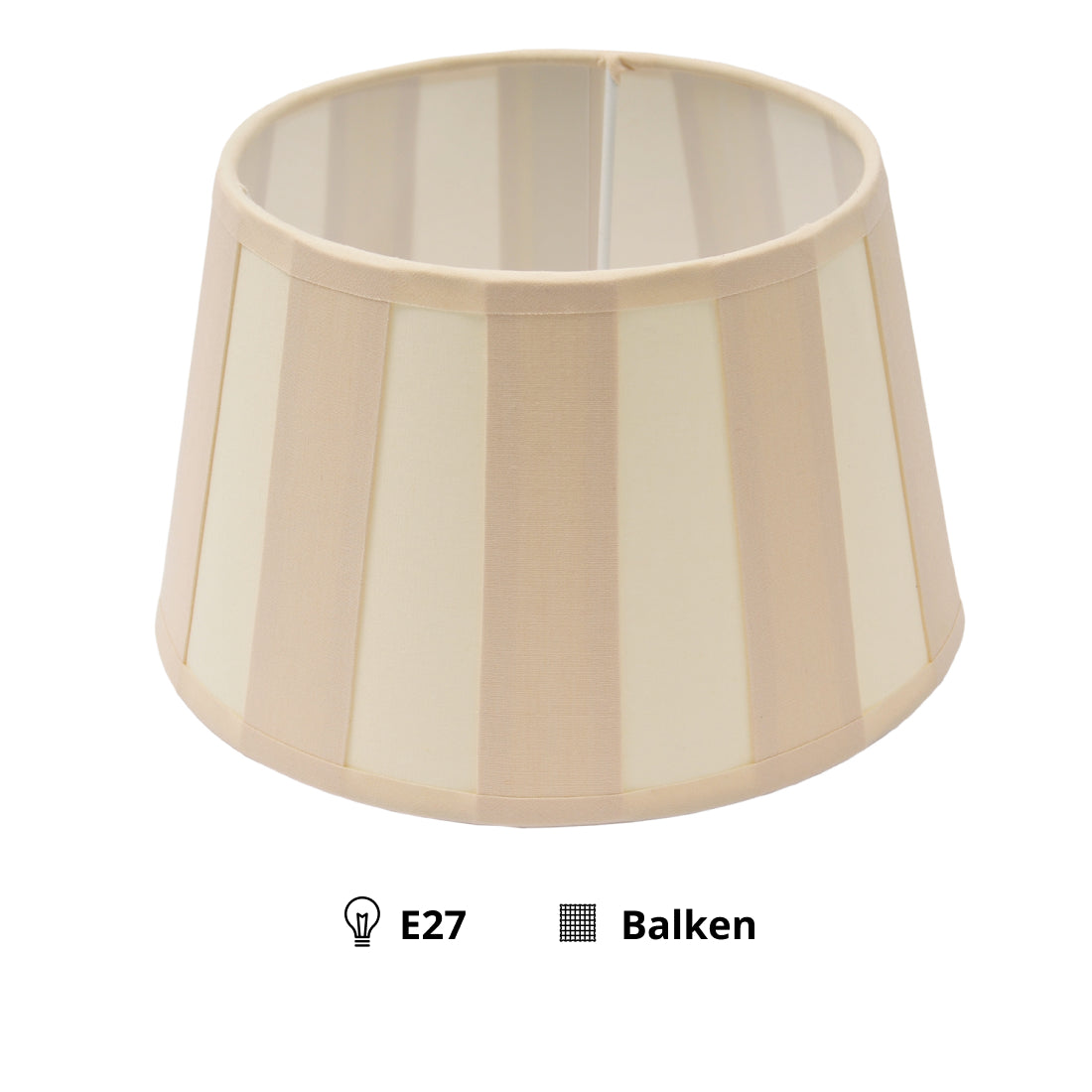 Various Drum Shade Round - Cream - Beam – Ø20 or 25 cm – Chintz