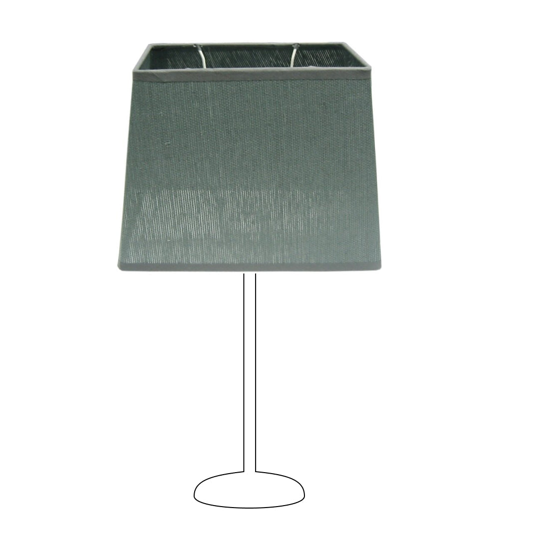 Various Conical Rectangular Lampshade - Gray - Ø20 or Ø27 cm – Silk