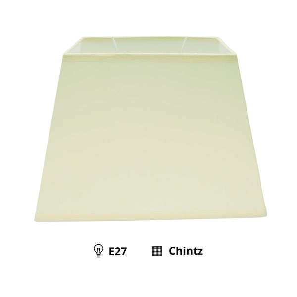 Various Conical Rectangular Lampshade - Cream - Ø20 or Ø27 cm – Chintz