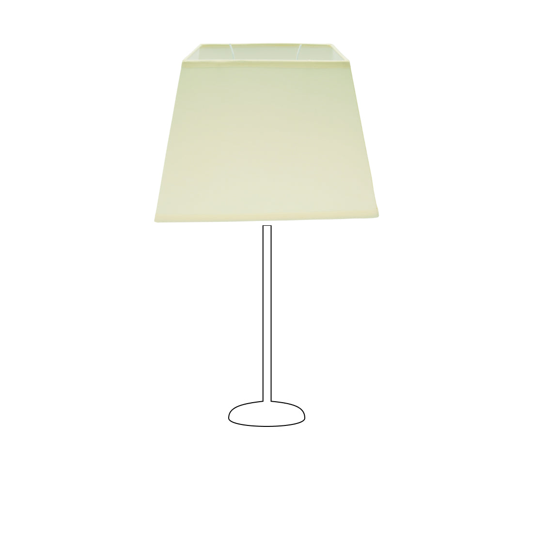 Various Conical Rectangular Lampshade - Cream - Ø20 or Ø27 cm – Chintz