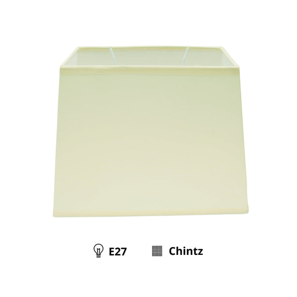 Various Conical Rectangular Lampshade - Cream - Ø20 or Ø27 cm – Chintz
