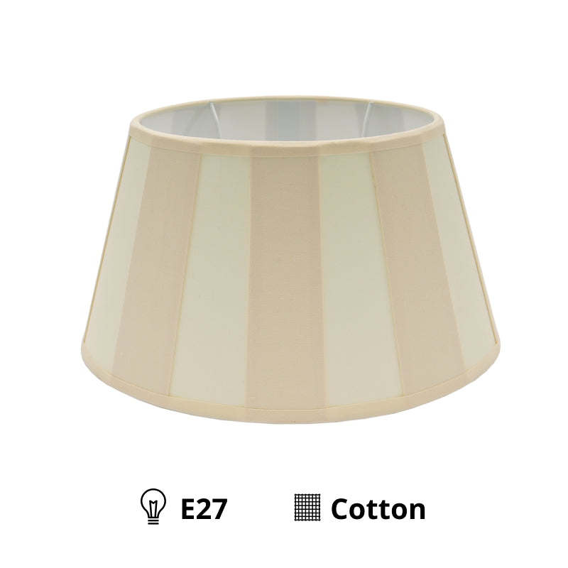 Različiti ovalni sjenilo - kremasto s uzorkom zrake – Ø20, Ø22 ili Ø26 cm – Chintz