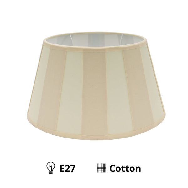 Različiti ovalni sjenilo - kremasto s uzorkom zrake – Ø20, Ø22 ili Ø26 cm – Chintz