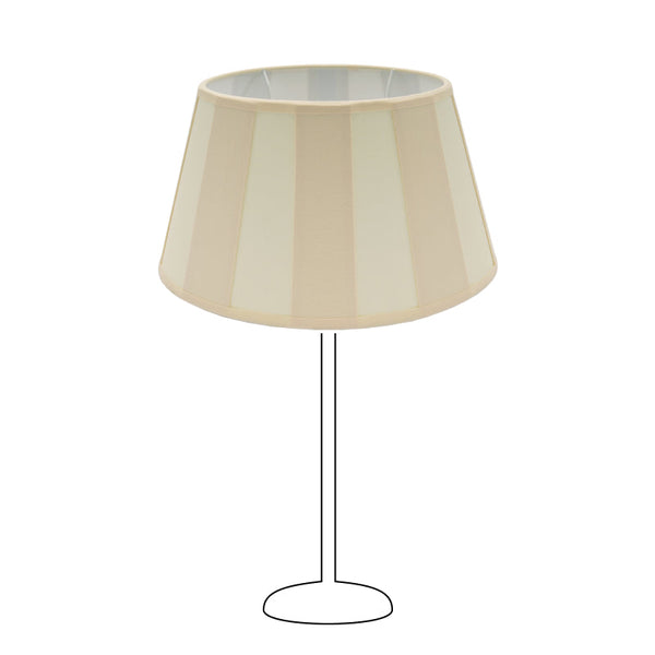 Različiti ovalni sjenilo - kremasto s uzorkom zrake – Ø20, Ø22 ili Ø26 cm – Chintz