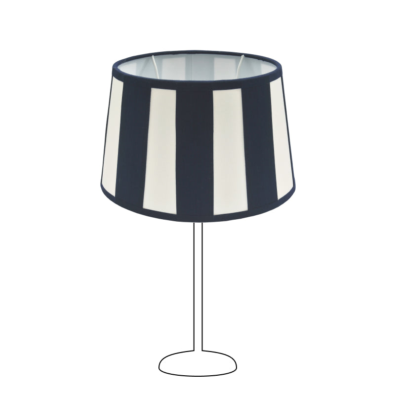 Various Oval Lampshade - Marine with Beam Pattern – Ø20, Ø22 or Ø26 cm – Chintz