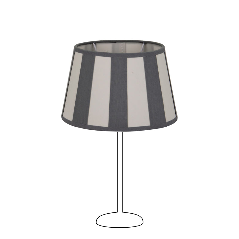 Various Oval Lampshade - Gray with Beam Pattern – Ø20, Ø22 or Ø26 cm – Chintz