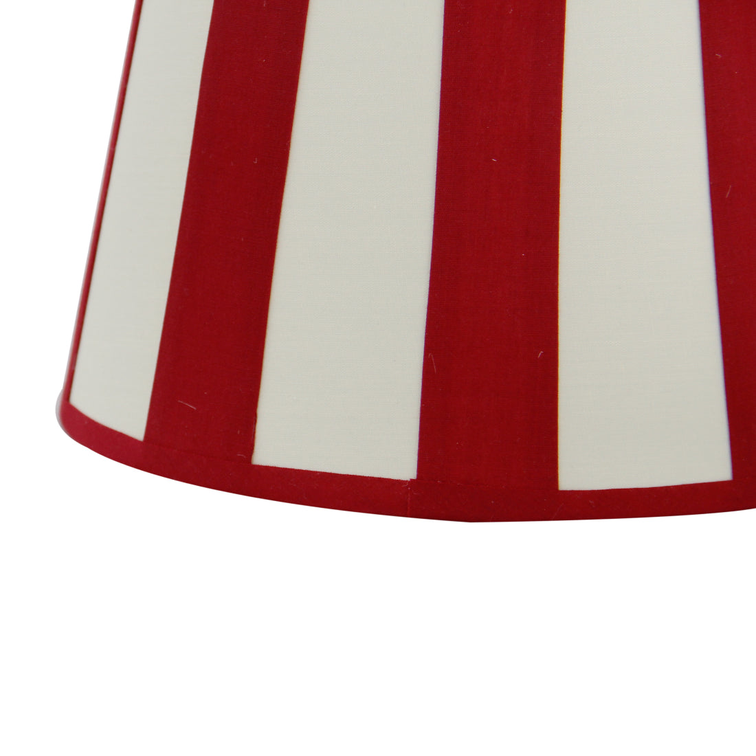 Pantalla de lámpara Variada - Ovalada - Roja con Rayas - Ø20, Ø22 o Ø26 cm