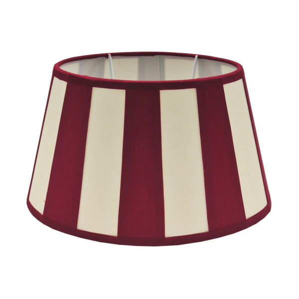 Various Oval Lampshade - Red with Beam Pattern – Ø20, Ø22 or Ø26 cm – Chintz