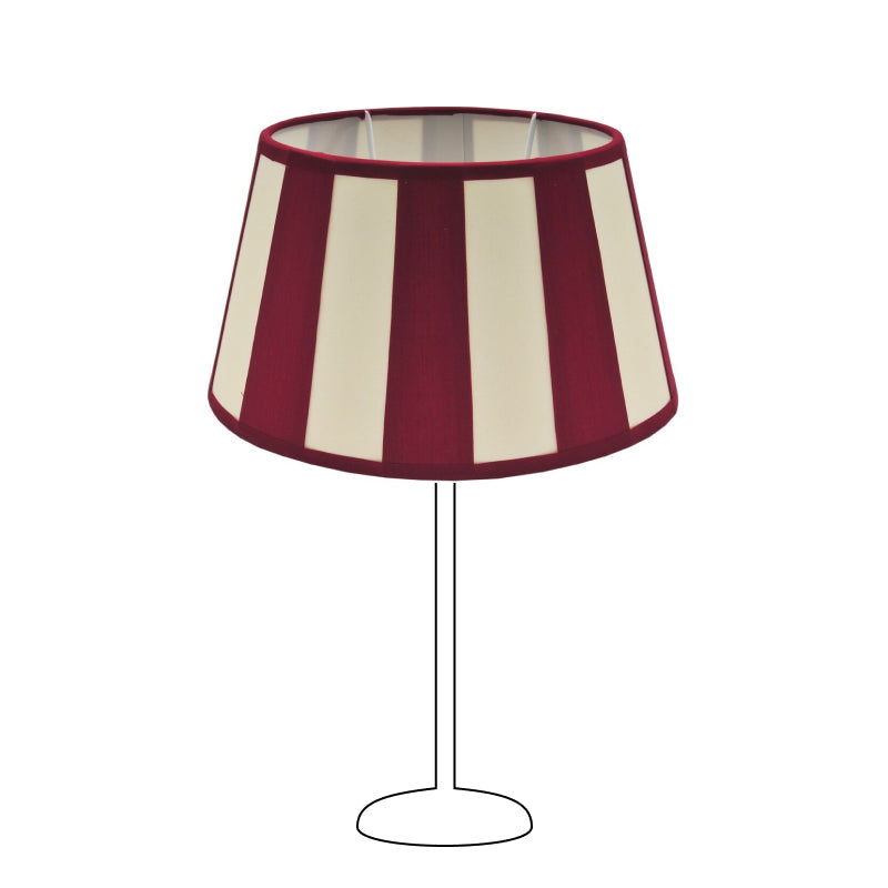 Various Oval Lampshade - Red with Beam Pattern – Ø20, Ø22 or Ø26 cm – Chintz