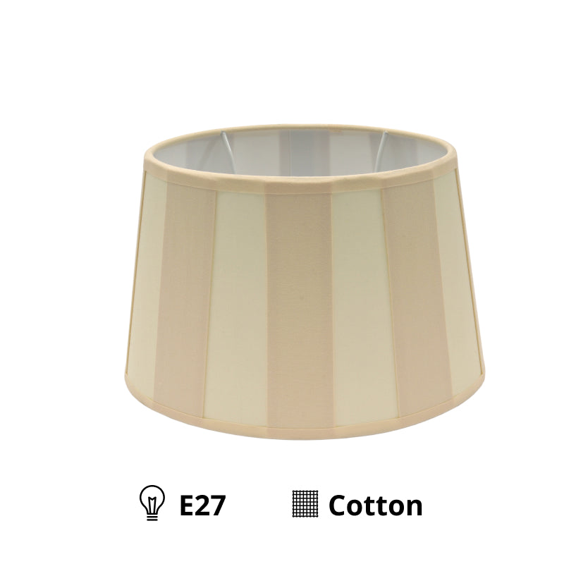 Različiti ovalni sjenilo - kremasto s uzorkom zrake – Ø20, Ø22 ili Ø26 cm – Chintz