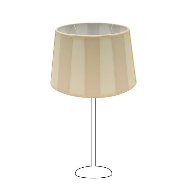 Različiti ovalni sjenilo - kremasto s uzorkom zrake – Ø20, Ø22 ili Ø26 cm – Chintz