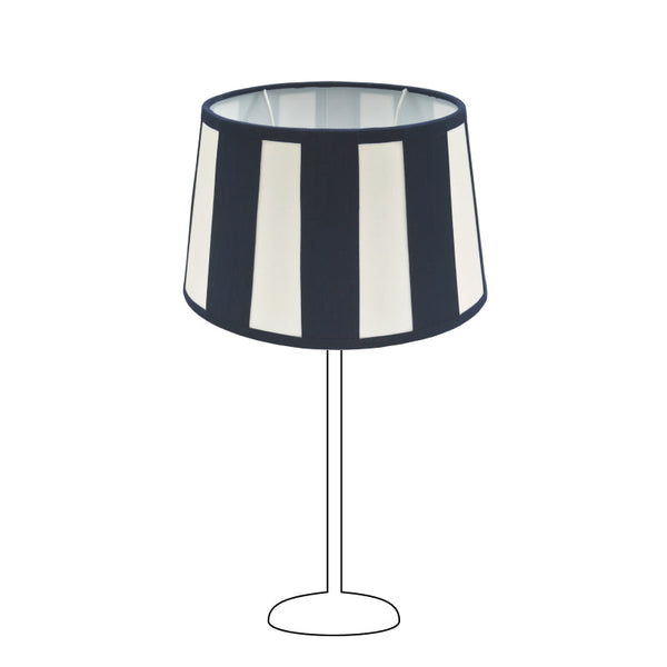 Various Oval Lampshade - Marine with Beam Pattern – Ø20, Ø22 or Ø26 cm – Chintz