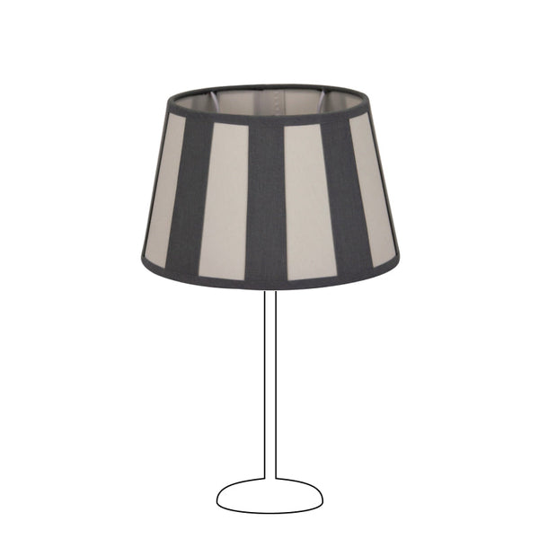 Various Oval Lampshade - Gray with Beam Pattern – Ø20, Ø22 or Ø26 cm – Chintz