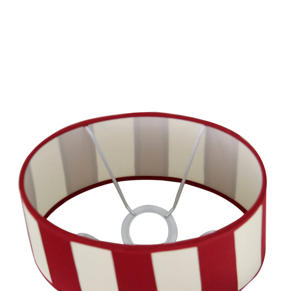 Various Oval Lampshade – Ø26 cm – red / cream