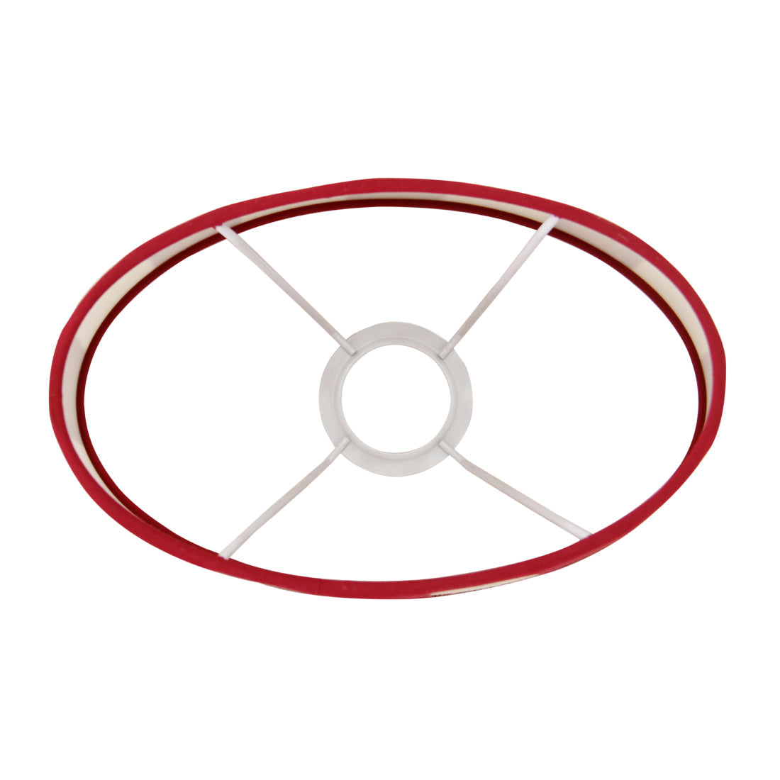 Various Oval Lampshade – Ø26 cm – red / cream