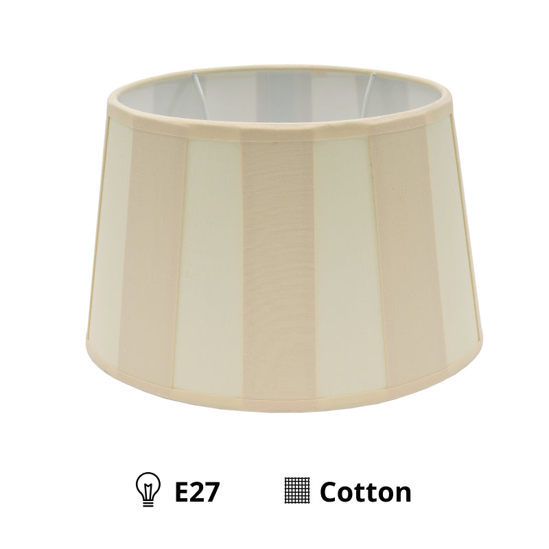 Različiti ovalni sjenilo - kremasto s uzorkom zrake – Ø20, Ø22 ili Ø26 cm – Chintz