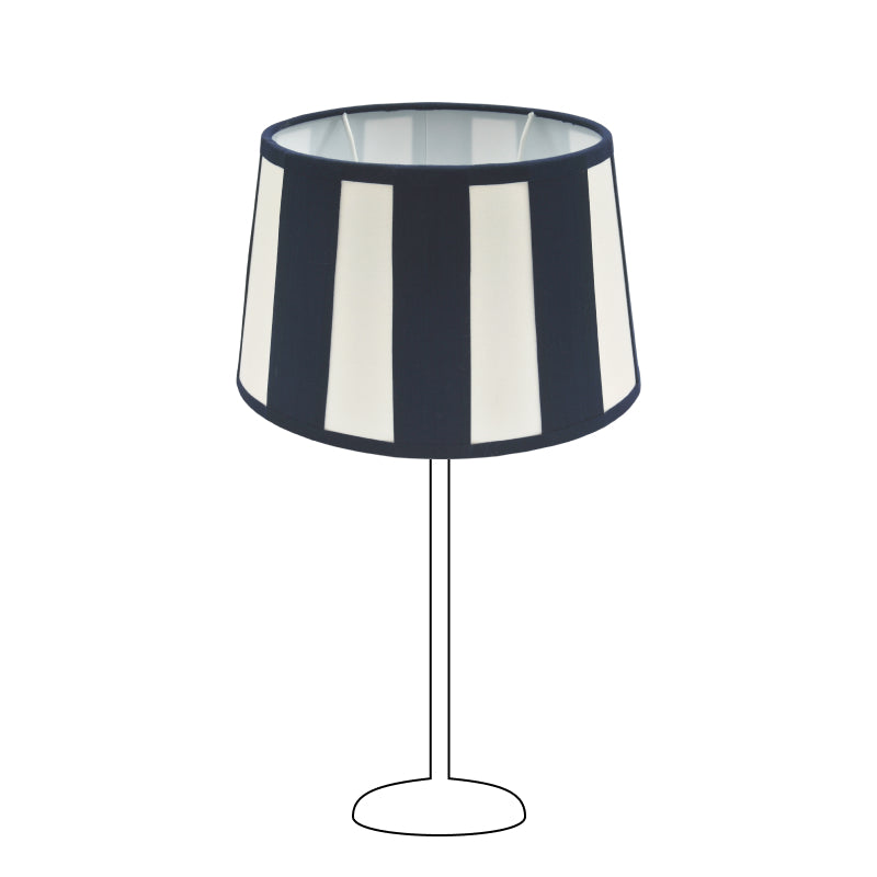 Various Oval Lampshade - Marine with Beam Pattern – Ø20, Ø22 or Ø26 cm – Chintz