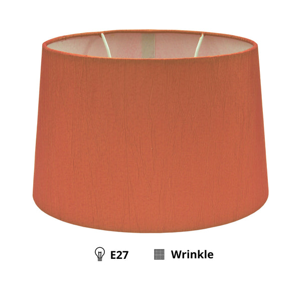 Various Lampshade Oval - Wrinkle - Red - Ø22/17 x Ø21/13 cm - Height 17 cm